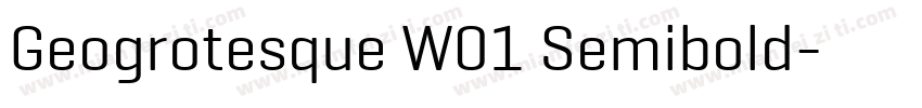 Geogrotesque W01 Semibold字体转换